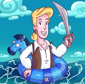 Guybrush Threepwood, Digitale Illustration, 2022.